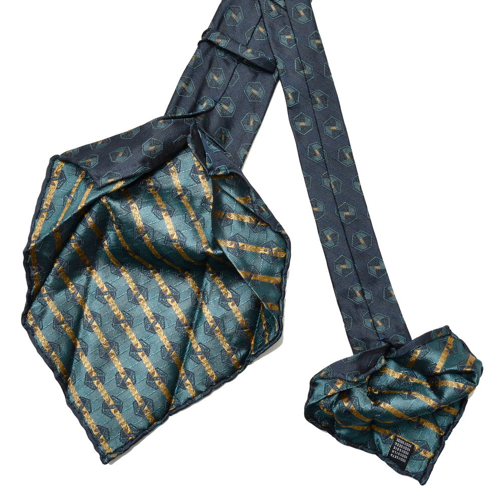 TIE YOUR TIE（タイ ユア タイ） シルクヘリンボーンヘキサゴンジャガードセッテピエゲタイ 22220