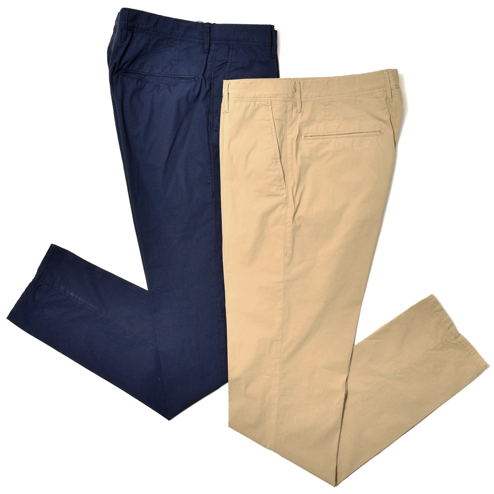 INCOTEX SLACKS（インコテックス スラックス） SLIM FIT ガーメントダイコットンストレッチポプリンテーパードパンツ 17S100-90890/11562