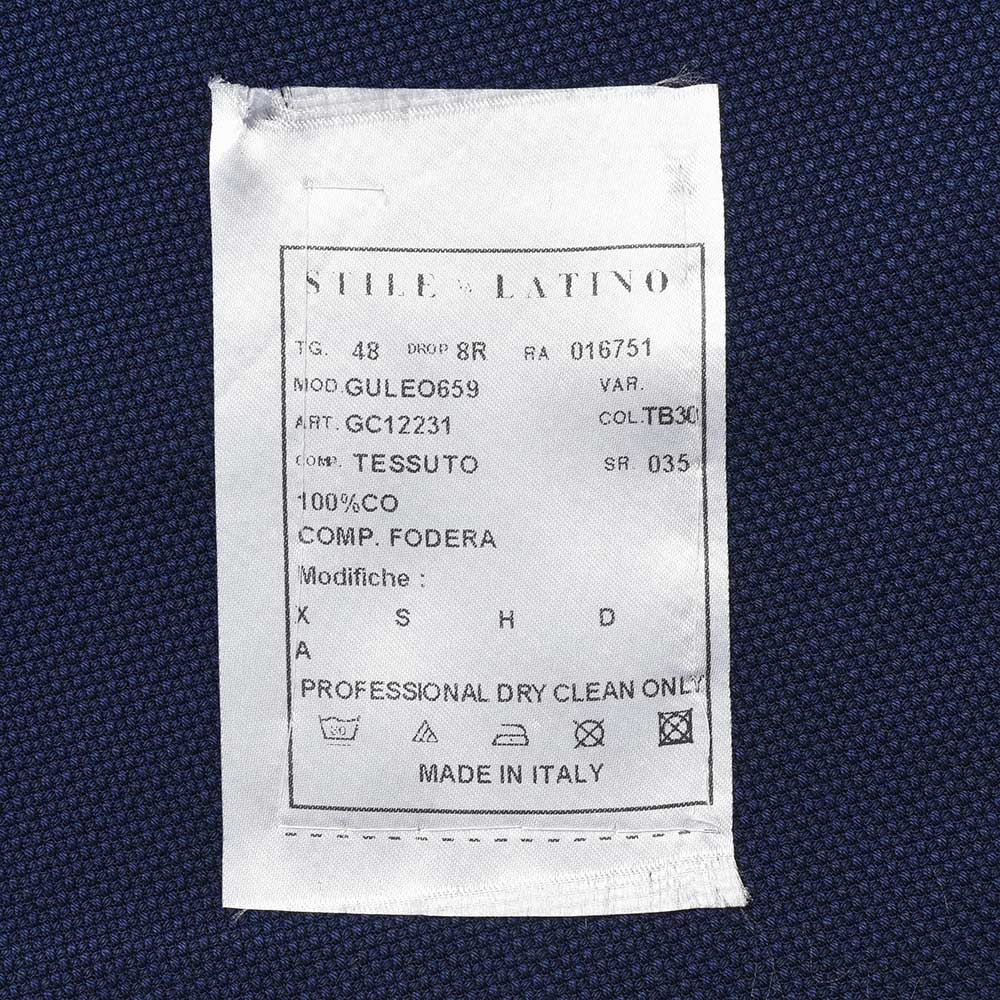 STILE LATINO スティレ ラティーノ LEO コットン ホップサック ダブル6Bジャケット