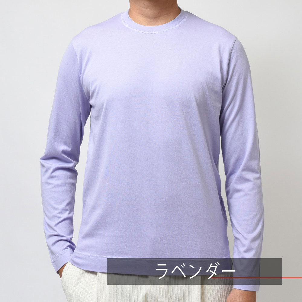FEDELI（フェデリ） ガーメントダイオーガニックギザコットンスムースL/Sクルーネックカットソー EXTREME ML.