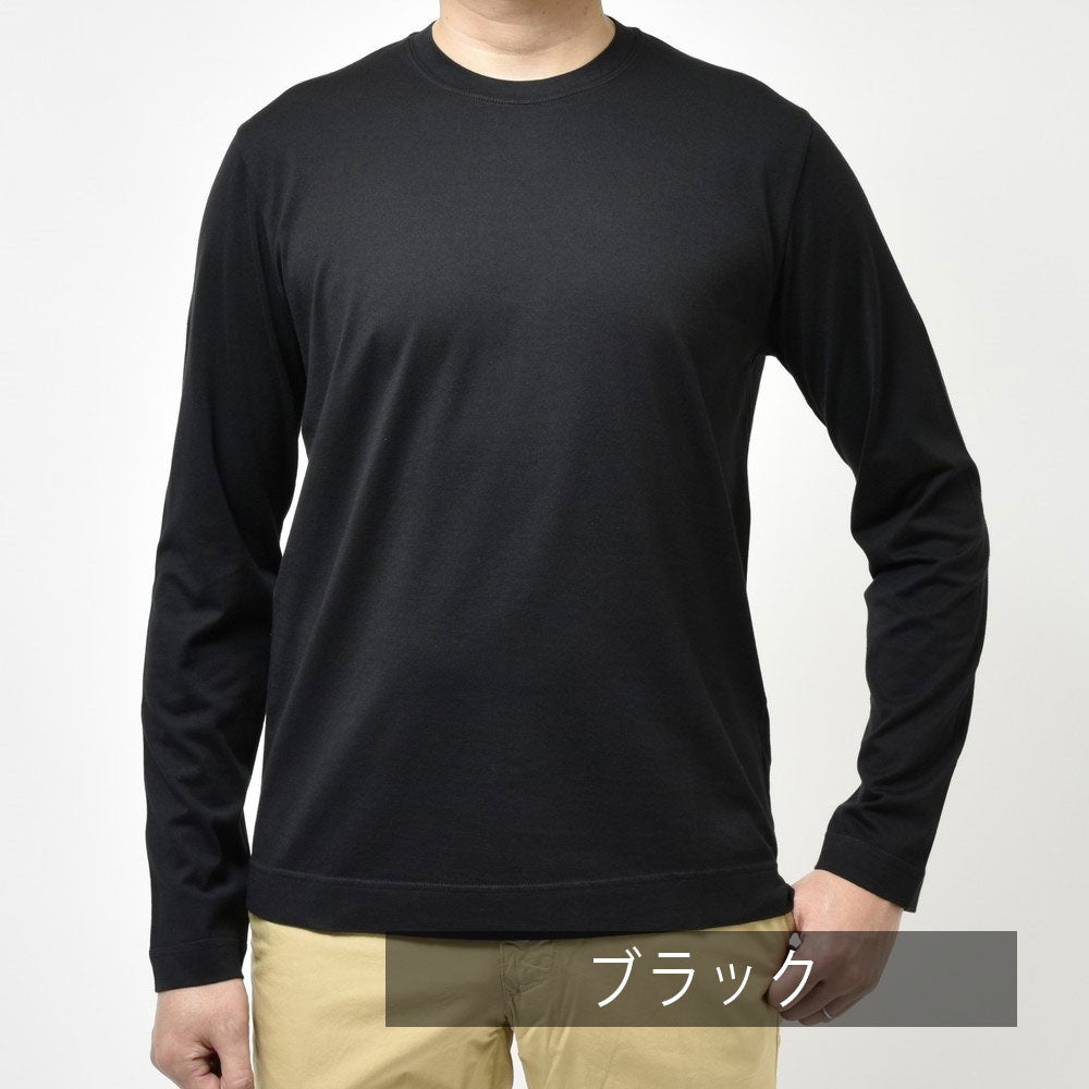 FEDELI（フェデリ） ガーメントダイオーガニックギザコットンスムースL/Sクルーネックカットソー EXTREME ML.