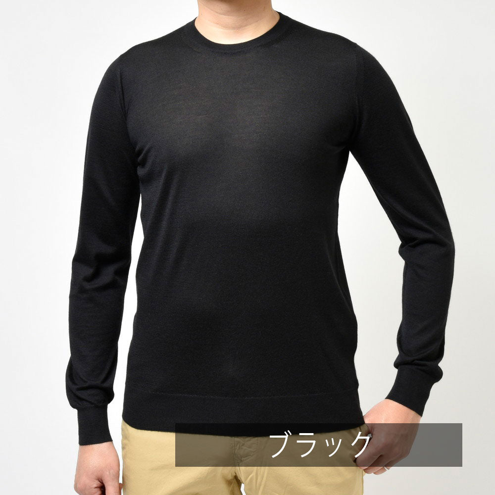 FEDELI（フェデリ） ハイゲージカシミアシルククルーネックニット ARG ML CH SETA
