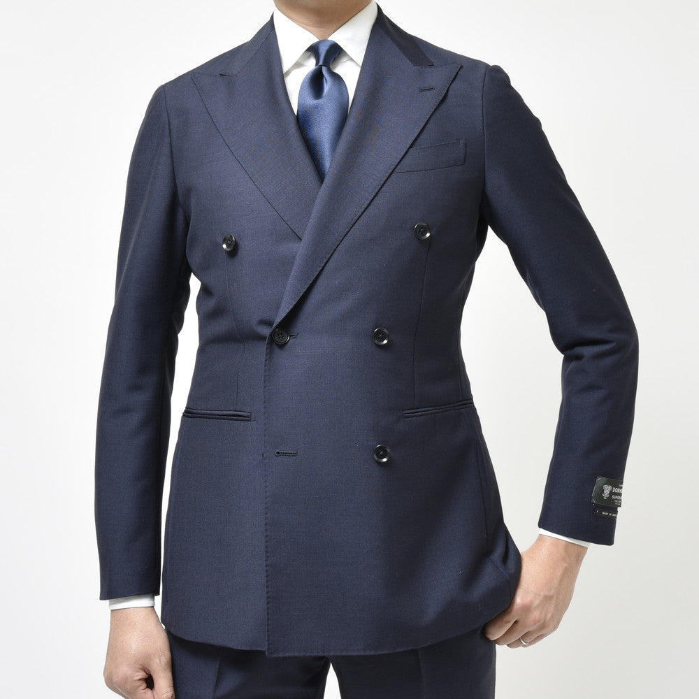 guji（グジ） SUPER BRIOスーパーブリオ キッドモヘアウール6B1プリーツダブルスーツ (MADE BY RING JACKET / DORMEUILファブリック使用)【春/夏】