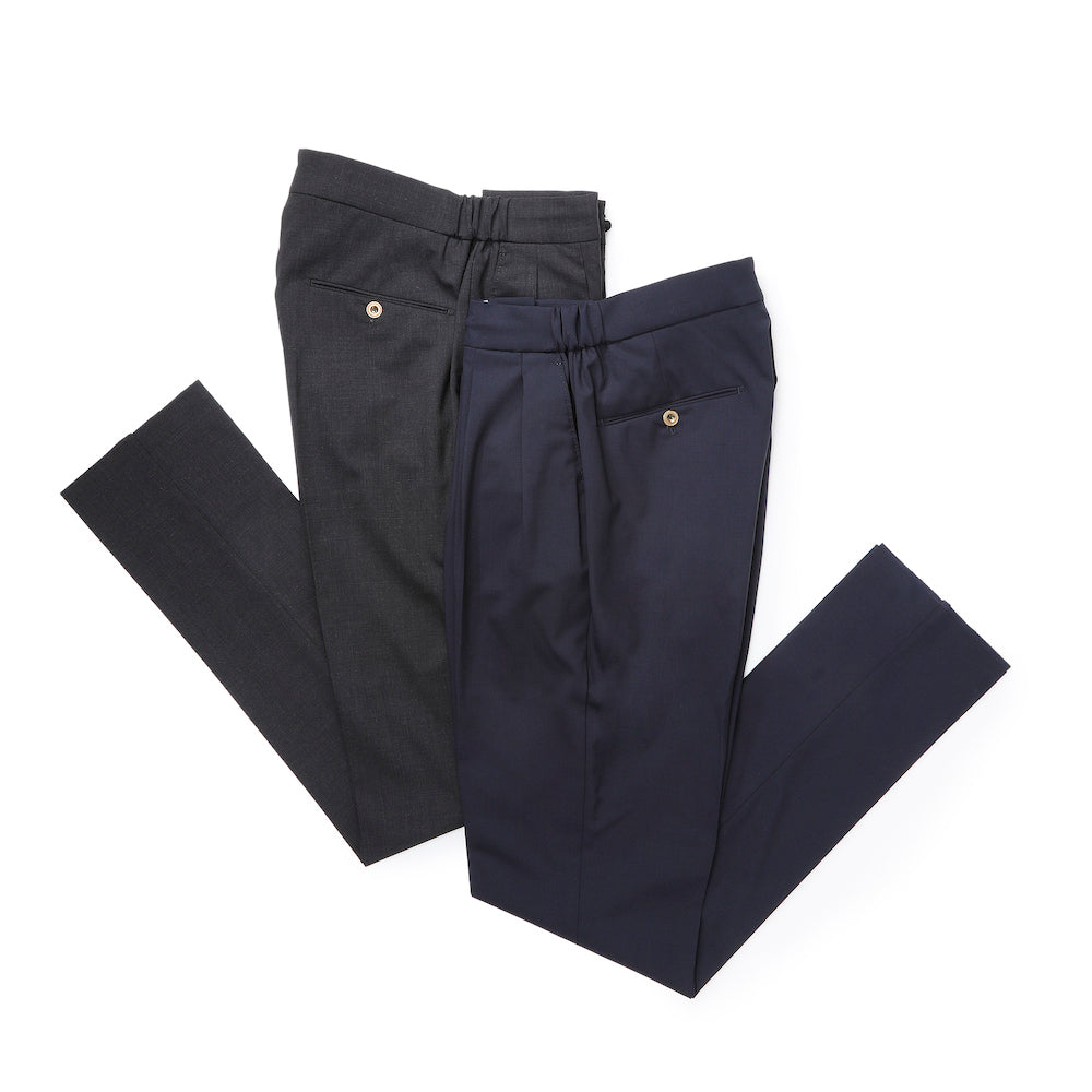 ベルウィッチ / BR別注 ストレッチ ウール 2プリーツ パンツ/SCOTCH RELAX_GOLD/FA1755X
