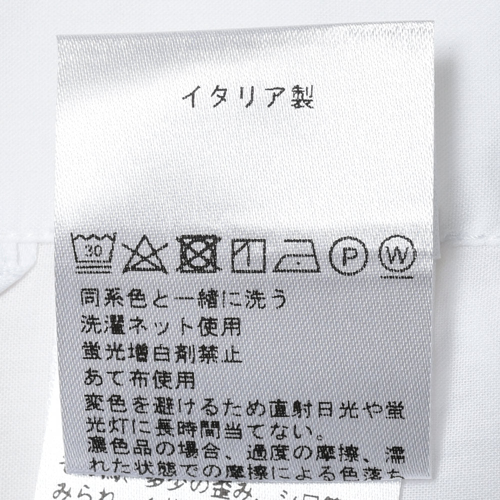 Finamore（フィナモレ） LUIGIルイジ/BALIバーリ ウォッシュドコットンローンワイドカラーシャツ C0369