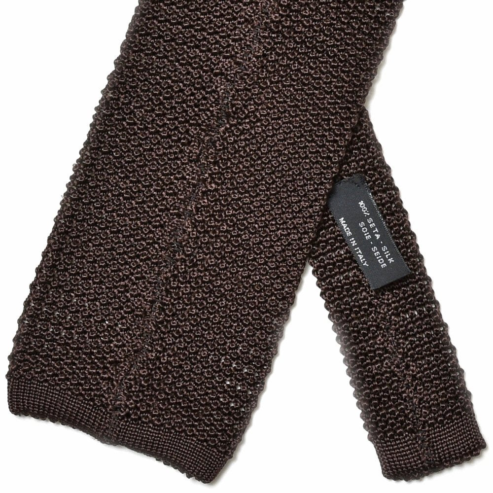 Atto Vannucci（アット ヴァンヌッチ） シルクジャガードソリッドニットタイ Tricot