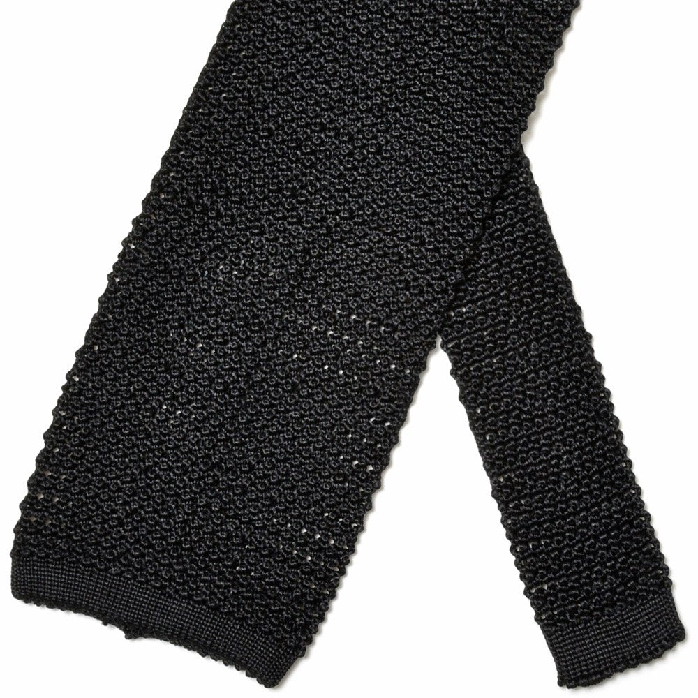 Atto Vannucci（アット ヴァンヌッチ） シルクジャガードソリッドニットタイ Tricot