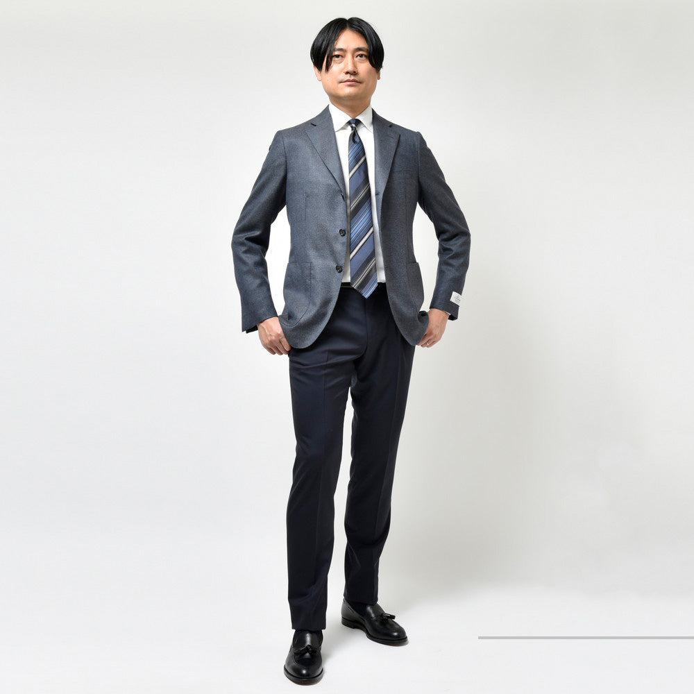 Belvest（ベルベスト） 3シーズンデニムライクカシミア3Bジャケット JACKET IN THE BOX G10307-23188