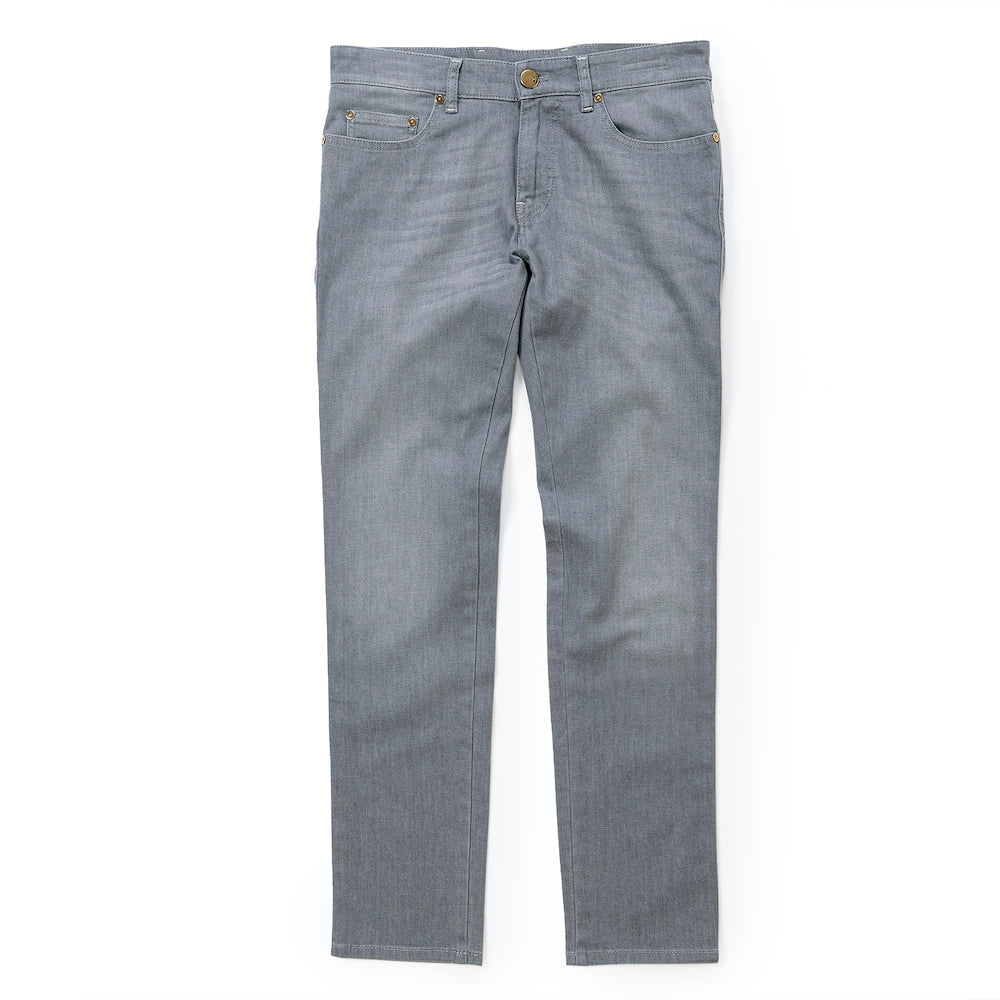 ピーティートリノデニム / BR別注 ゴールドパーツ＆ホワイトパッチ ストレッチ グレーデニム パンツ(ROCK)/SKINNY FIT/TX06 MK19
