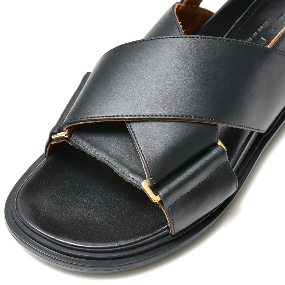 MARNI(マルニ)<BR>FBMS015701/P3614  レザー クリスクロスサンダル