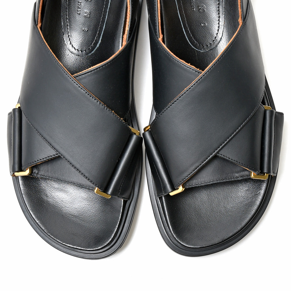 MARNI(マルニ)<BR>FBMS015701/P3614  レザー クリスクロスサンダル