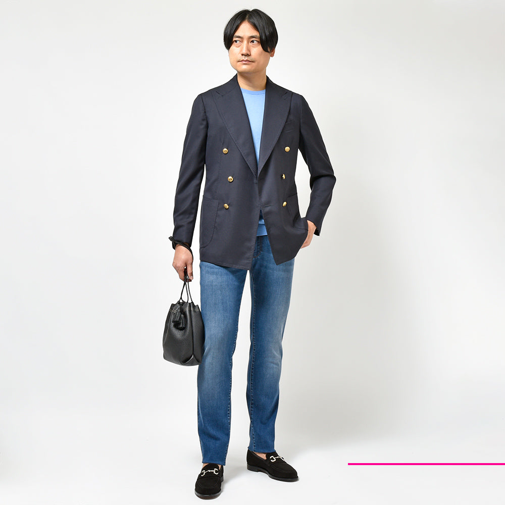 PT TORINO DENIM ピーティートリノデニム コットンポリエステル ストレッチ ウォッシュド デニムパンツ SWING/SUPERSLIM FIT