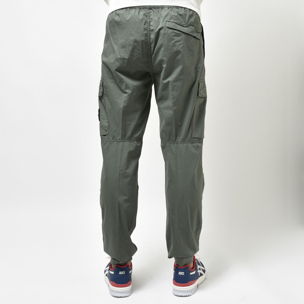 STONE ISLAND(ストーンアイランド) ガーメントダイコットンストレッチシャーリングテーパードリブカーゴパンツ 80-153-13-03