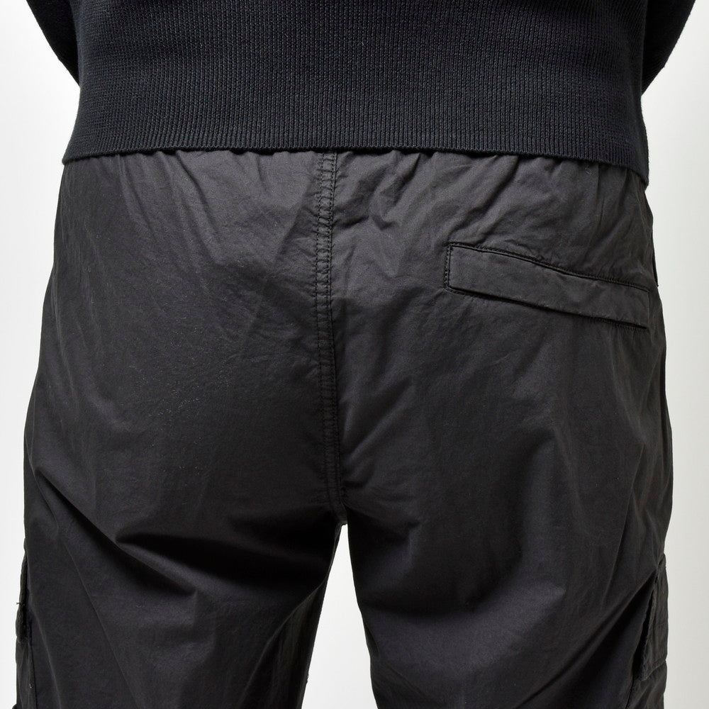 STONE ISLAND(ストーンアイランド) ガーメントダイコットンストレッチシャーリングテーパードリブカーゴパンツ 80-153-13-03