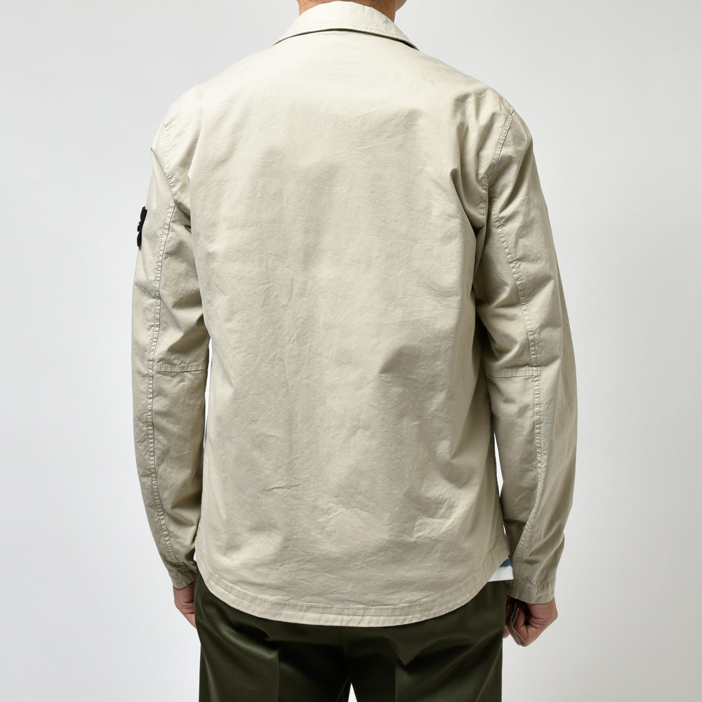 STONE ISLAND(ストーンアイランド)  スーピマコットンストレッチツイルシャツブルゾン 80-151-02-10