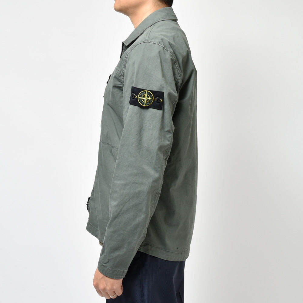 STONE ISLAND(ストーンアイランド)  スーピマコットンストレッチツイルシャツブルゾン 80-151-02-10