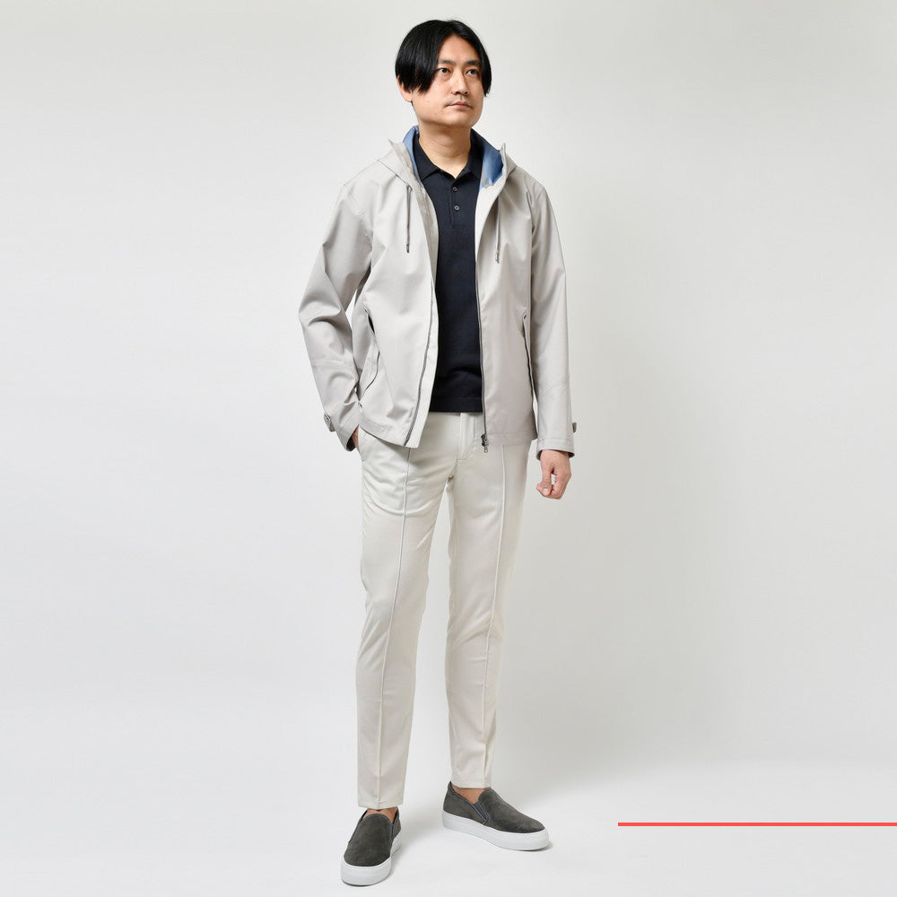 HERNO（ヘルノ） Loro Piana STORM SYSTEM ウォータープルーフ3レイヤーウールフーディーブルゾン GI000408U-33410