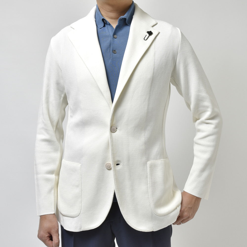 LARDINI（ラルディーニ） コットンミラノリブニットジャケット LJM56/EQ62002