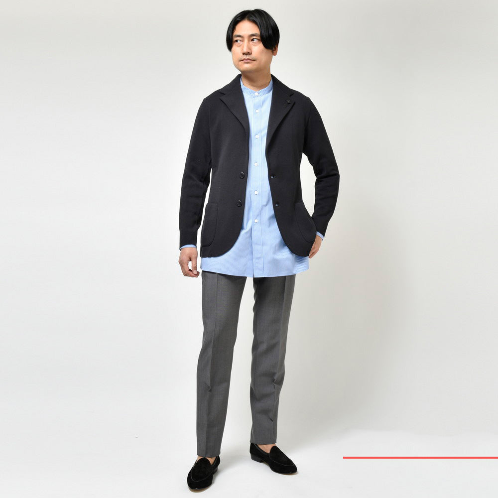 LARDINI（ラルディーニ） コットンミラノリブニットジャケット LJM56/EQ62002
