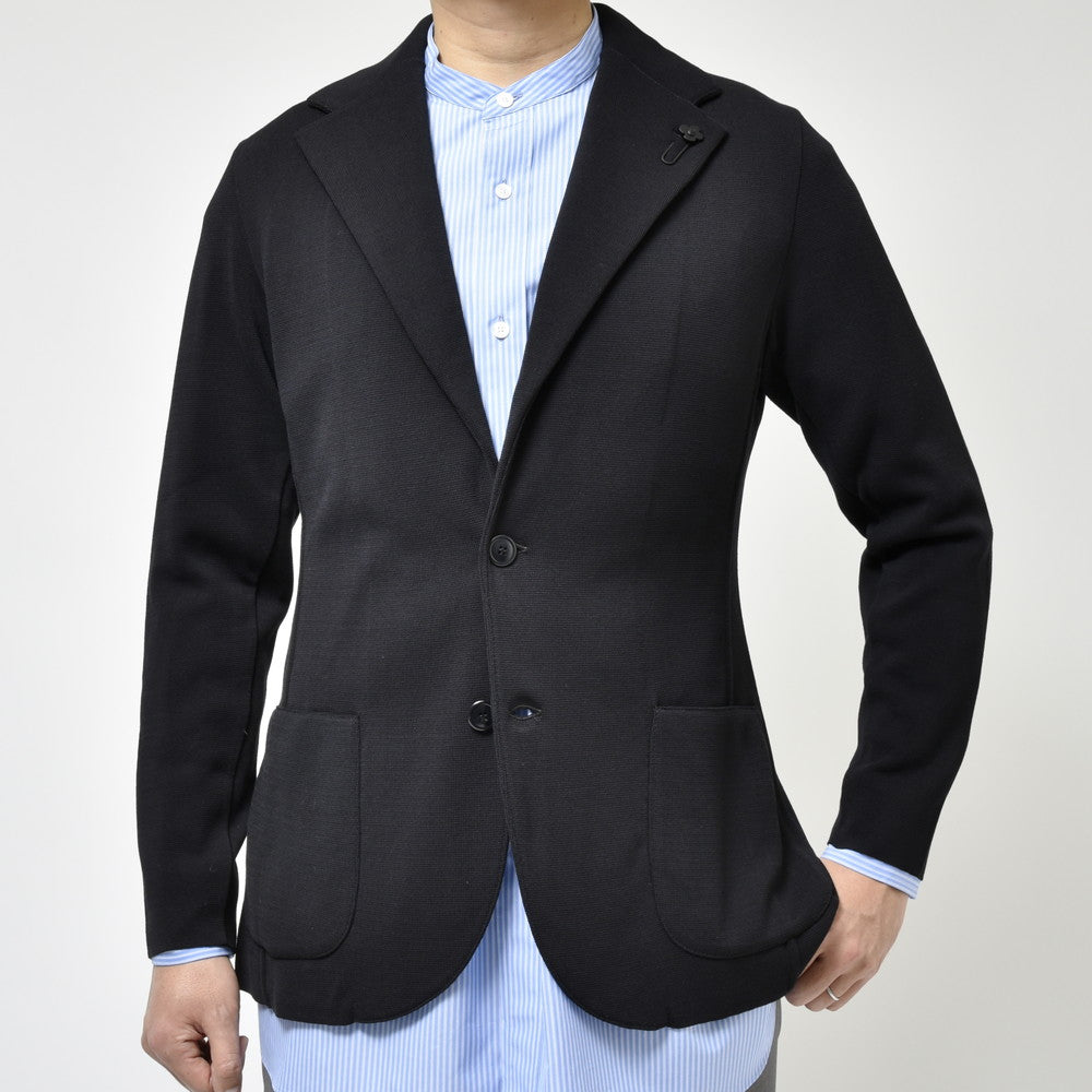 LARDINI（ラルディーニ） コットンミラノリブニットジャケット LJM56/EQ62002