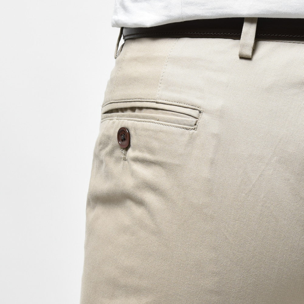 guji（グジ） CASHCOカシコ ストレッチコットンカシミアギャバジン1プリーツテーパードパンツ(MADE BY RING JACKET / Ermenegildo Zegnaファブリック
