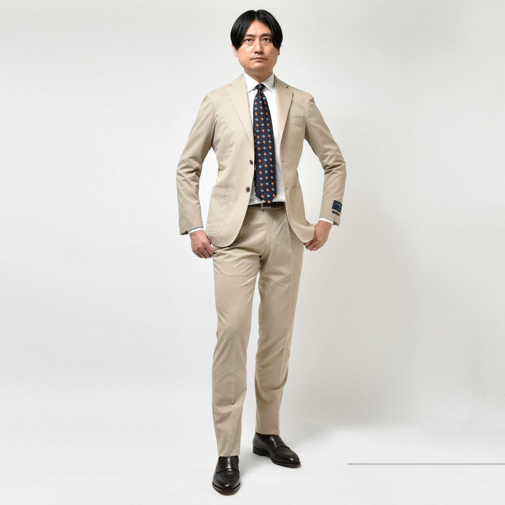 guji（グジ） CASHCOカシコ ストレッチコットンカシミアギャバジン3Bジャケット(MADE BY RING JACKET / Ermenegildo Zegnaファブリック使用)