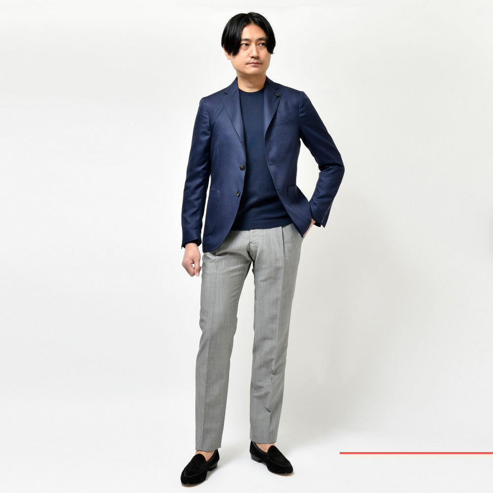 LARDINI（ラルディーニ） ADVANCEアドヴァンス カシミアウールシルクギャバジン3Bジャケット JZ6000AQ69/EQSK62529