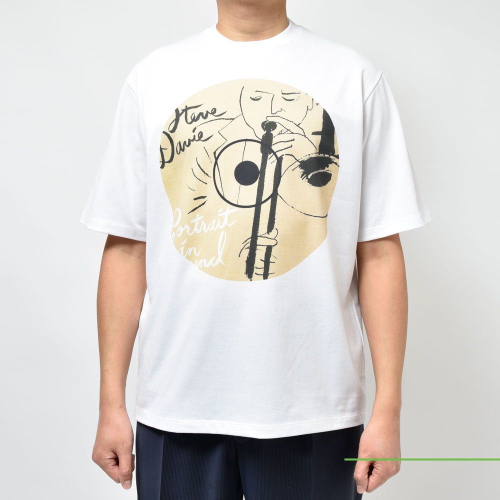 mando（マンド） STEVE DAVIS コットンプリントクルーネックS/Sカットソー 24196-001