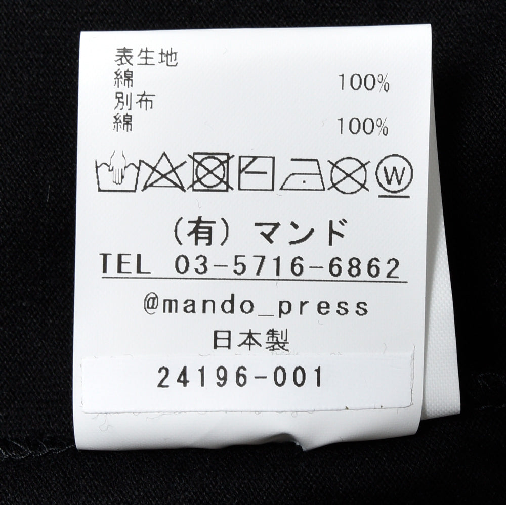 mando（マンド） STEVE DAVIS コットンプリントクルーネックS/Sカットソー 24196-001