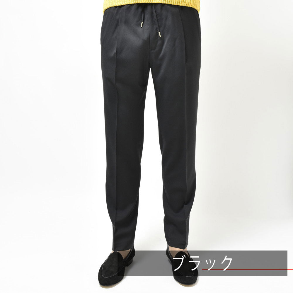 BRIGLIA1949（ブリリア1949） WIMBLEDONウィンブルドン ウールトロピカル1プリーツテーパードシャーリングパンツ WIMBS132
