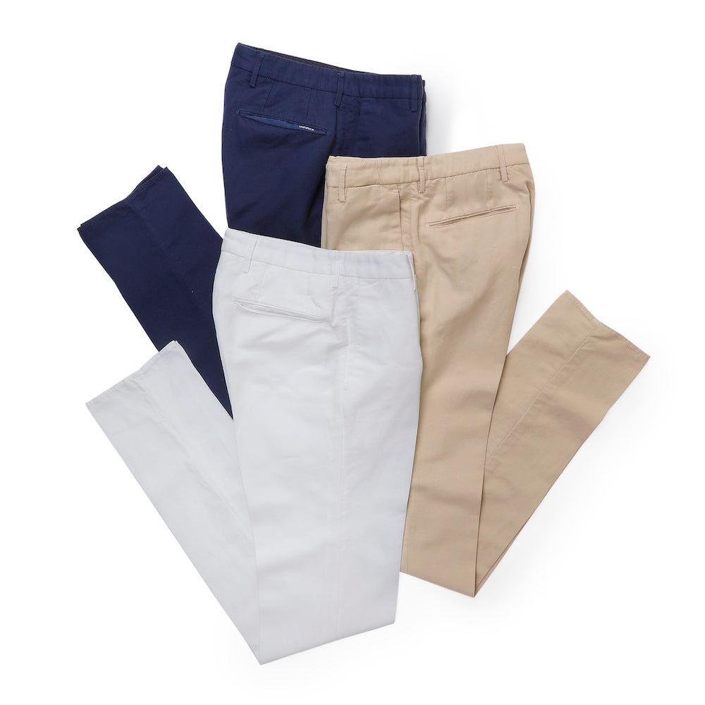 インコテックス / CHINOLINO(チノリノ) ノープリーツ パンツ/SLIM FIT/1W0030 9189A