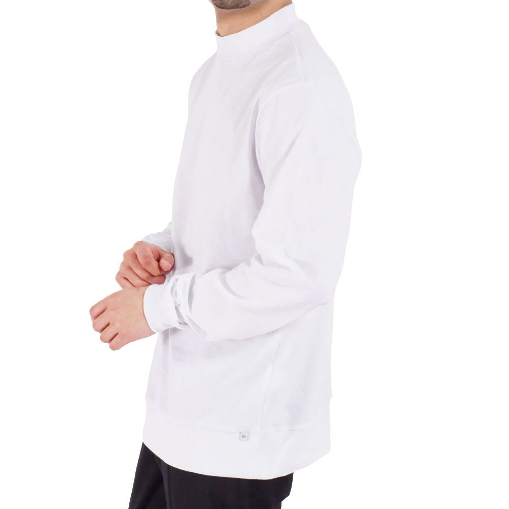 アンティーチポ / スムースコットン モックネック ロングスリーブ Tシャツ/FIANO LUNGO/smooth