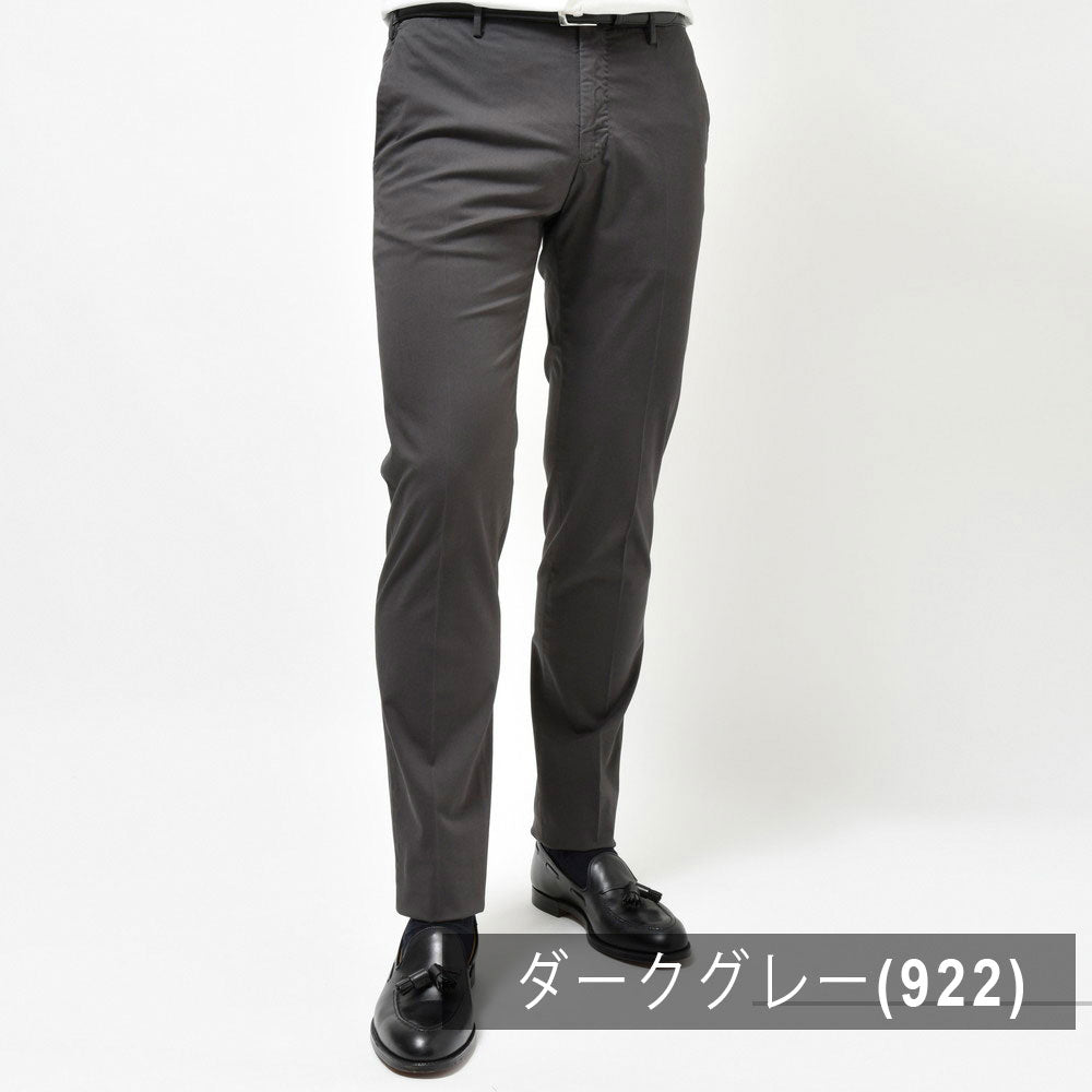 INCOTEX（インコテックス） SLIMFIT ガーメントダイストレッチコットンロイヤルバタヴィアテーパードパンツ 11658
