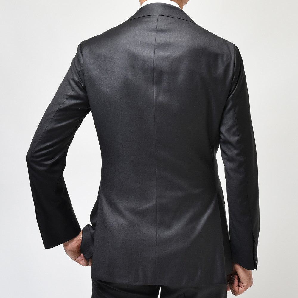 guji（グジ） SUPER150'sウールソリッド3B1プリーツスーツ (MADE BY RING JACKET / LoroPianaファブリック使用)【オールシーズン】