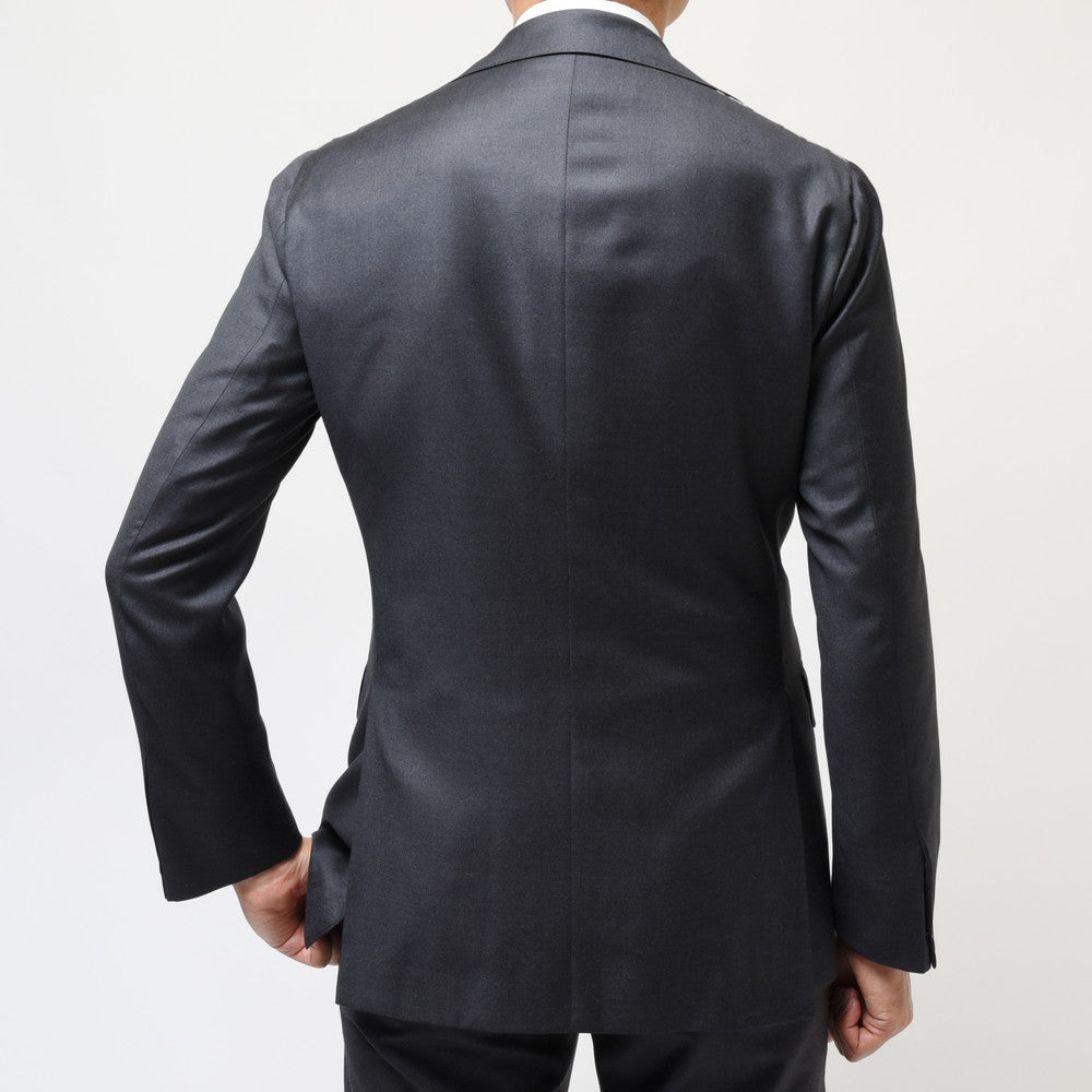 guji（グジ） SUPER150'sウールソリッド3B1プリーツスーツ (MADE BY RING JACKET / LoroPianaファブリック使用)【オールシーズン】