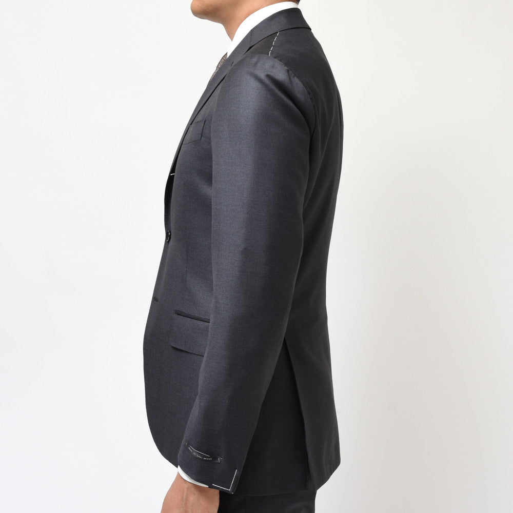 guji（グジ） SUPER150'sウールソリッド3B1プリーツスーツ (MADE BY RING JACKET / LoroPianaファブリック使用)【オールシーズン】