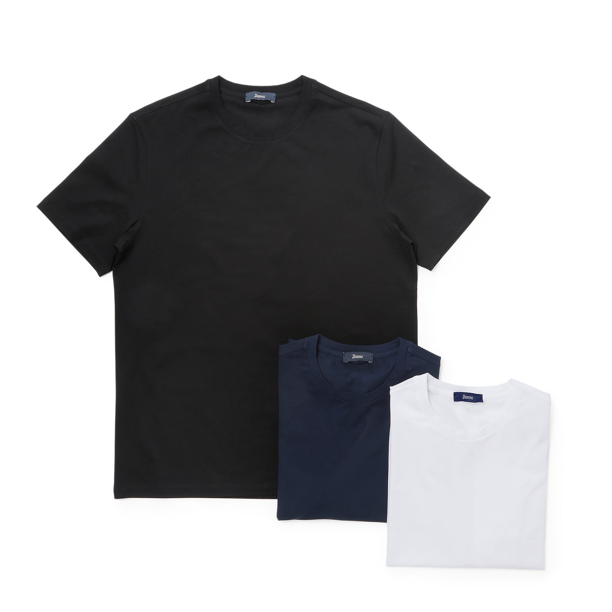 ヘルノ / ストレッチ スーパーファインコットン ショートスリーブ Tシャツ/JG000174U 52003