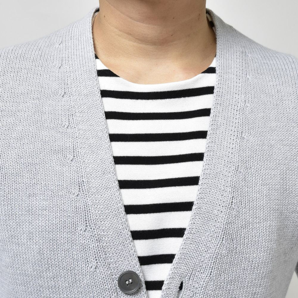ZANONE（ザノーネ） 5ゲージソフトコットンリブニットカーディガン CARDIGAN/SLIM FIT/813188/ZM360 15602