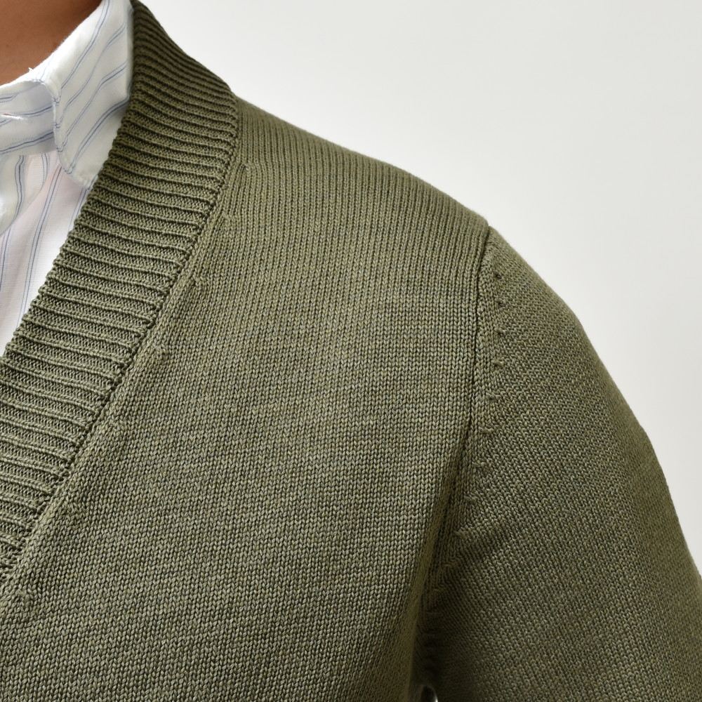 ZANONE（ザノーネ） 5ゲージコットンリブニットカーディガン CARDIGAN/REGULAR FIT/813187/ZM366 15601