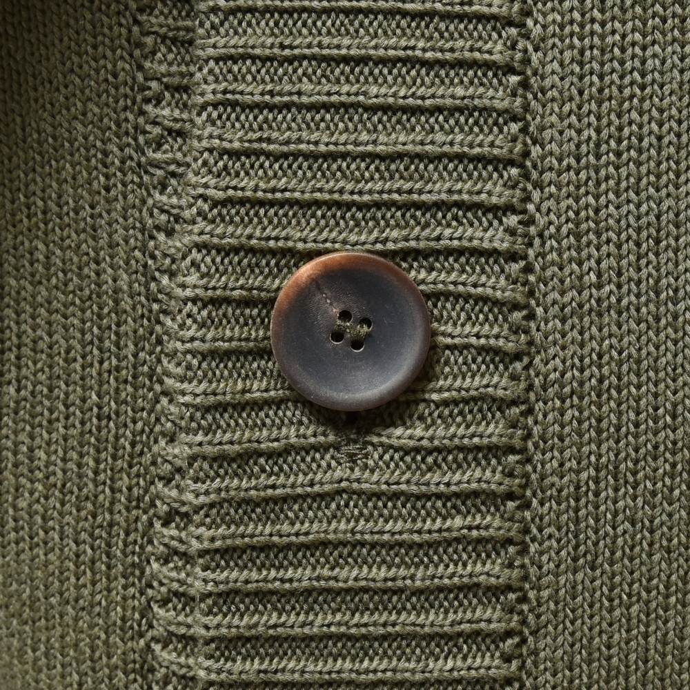 ZANONE（ザノーネ） 5ゲージコットンリブニットカーディガン CARDIGAN/REGULAR FIT/813187/ZM366 15601