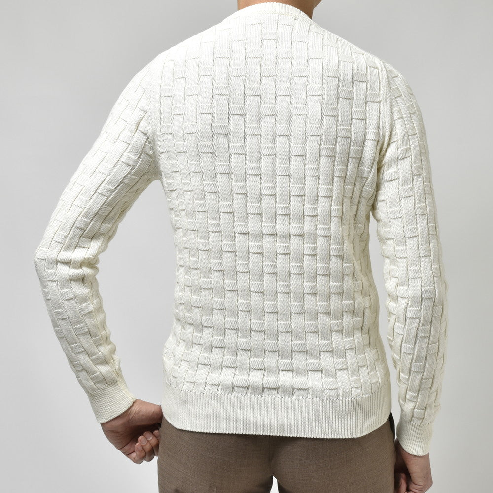 ZANONE（ザノーネ） 7ゲージコットンバスケットクルーネックニット GIRO/SLIM FIT/811258/ZM361 15401