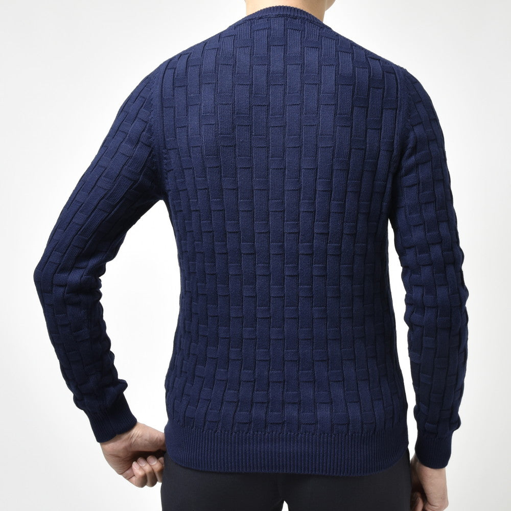 ZANONE（ザノーネ） 7ゲージコットンバスケットクルーネックニット GIRO/SLIM FIT/811258/ZM361 15401