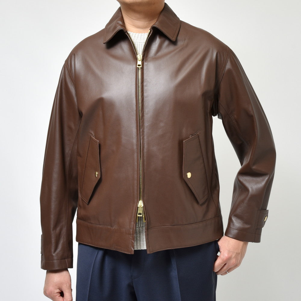 ADORNI（アドルニ） ラムレザーオーバーサイズドフライトジャケット AD4513