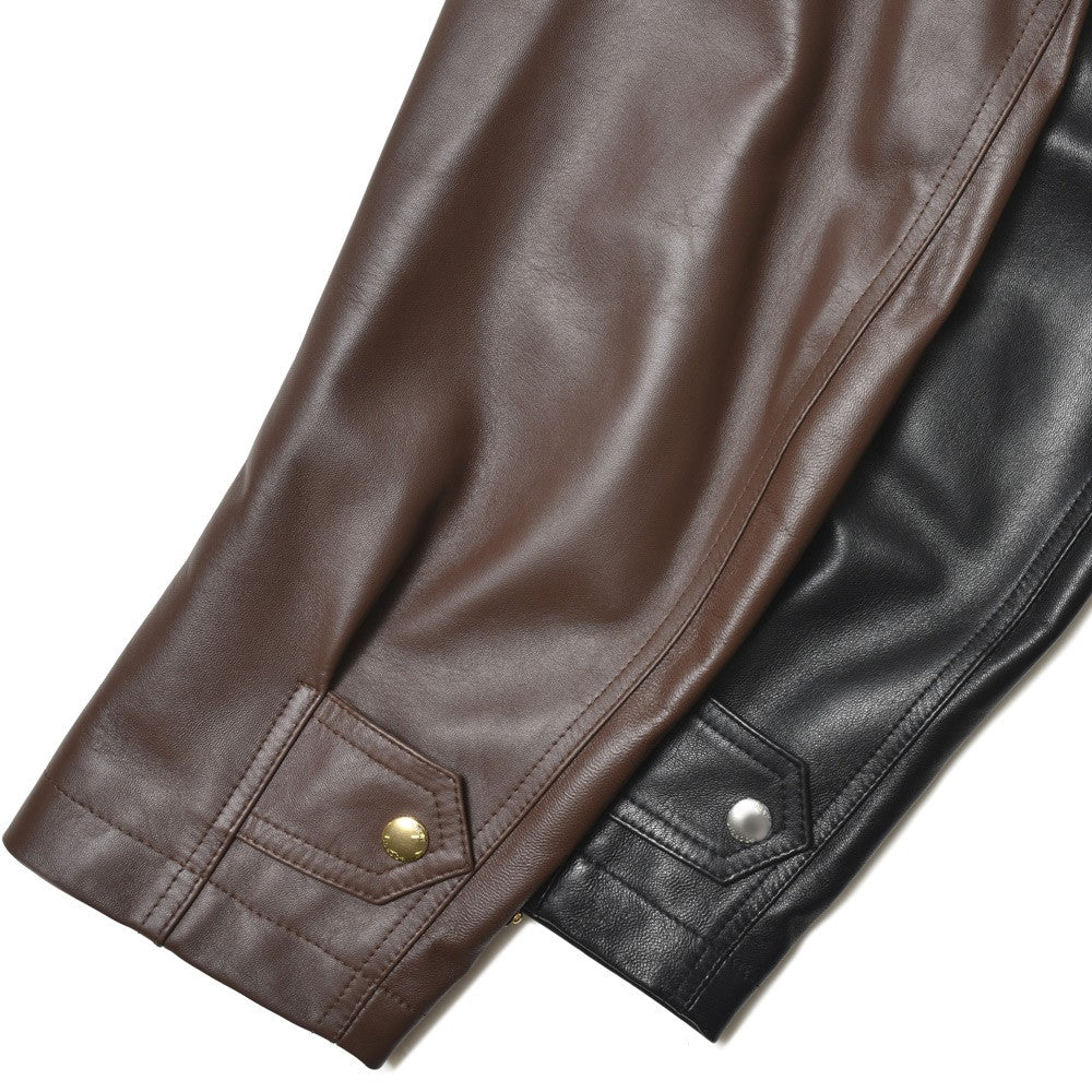 ADORNI（アドルニ） ラムレザーオーバーサイズドフライトジャケット AD4513