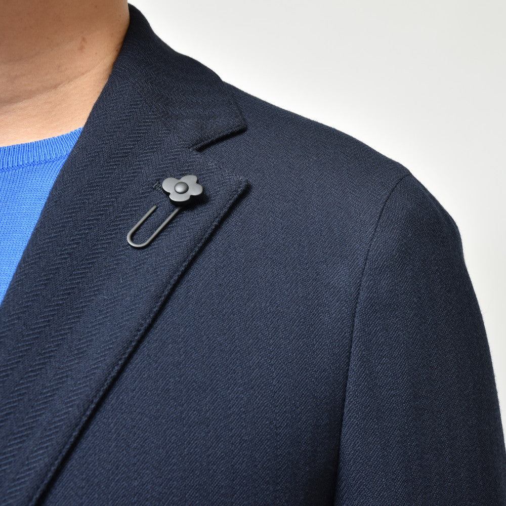 LARDINI（ラルディーニ） IZUMOイズモ ウールポリコットンへインボーンライトウェイトシャツジャケット JZIZUMO/EQSK62509