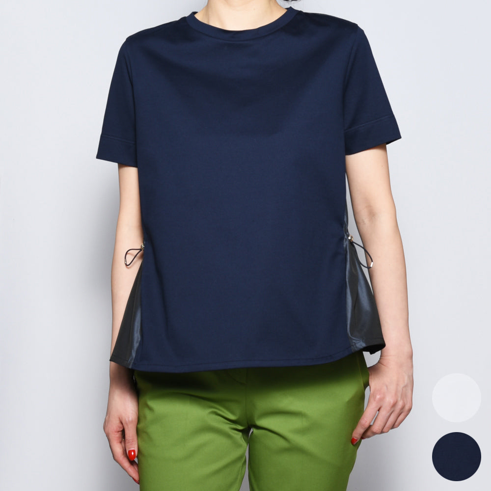 HERNO(ヘルノ)<BR>JG000224D CHIC COTTON JERSEY ＆ NEW TECHNO TAFFETA Tシャツ
