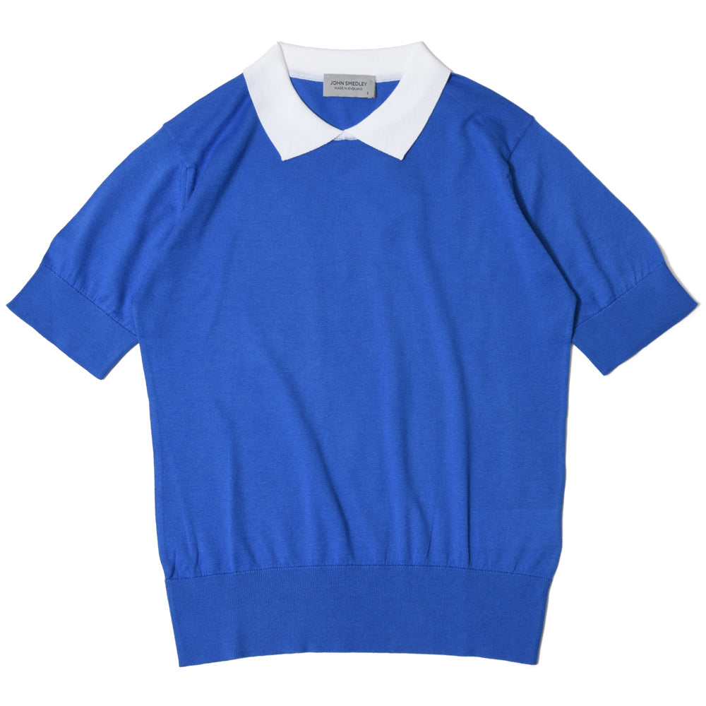 JOHN SMEDLEY(ジョンスメドレー)<BR>S4485 日本別注 コットン30G バイカラーポロニット
