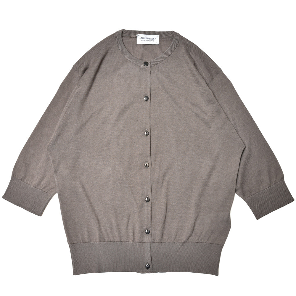 JOHN SMEDLEY(ジョンスメドレー)<BR>S4575 日本別注 コットン30G 半袖クルーネックニットカーディガン