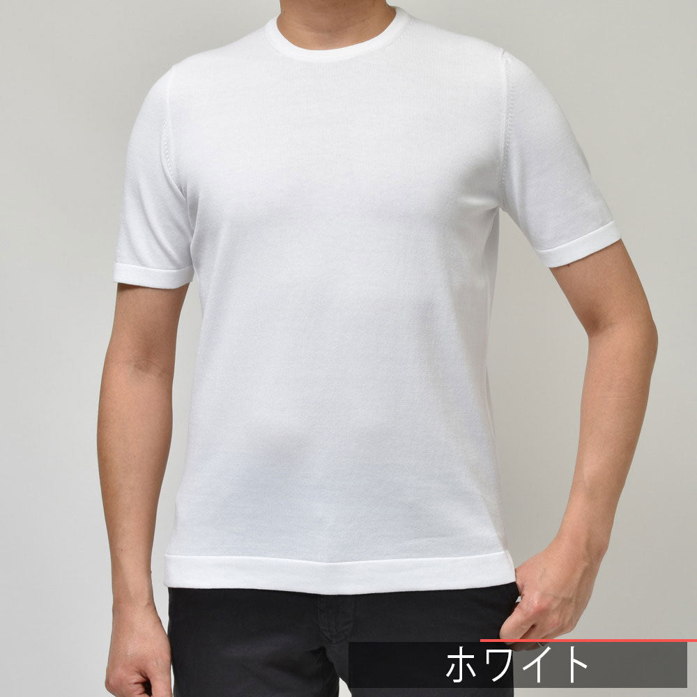 GRAN SASSO（グランサッソ） 12ゲージソフトコットンS/Sクルーネックニット 58138/18120