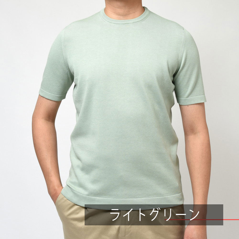 GRAN SASSO（グランサッソ） 12ゲージソフトコットンS/Sクルーネックニット 58138/18120